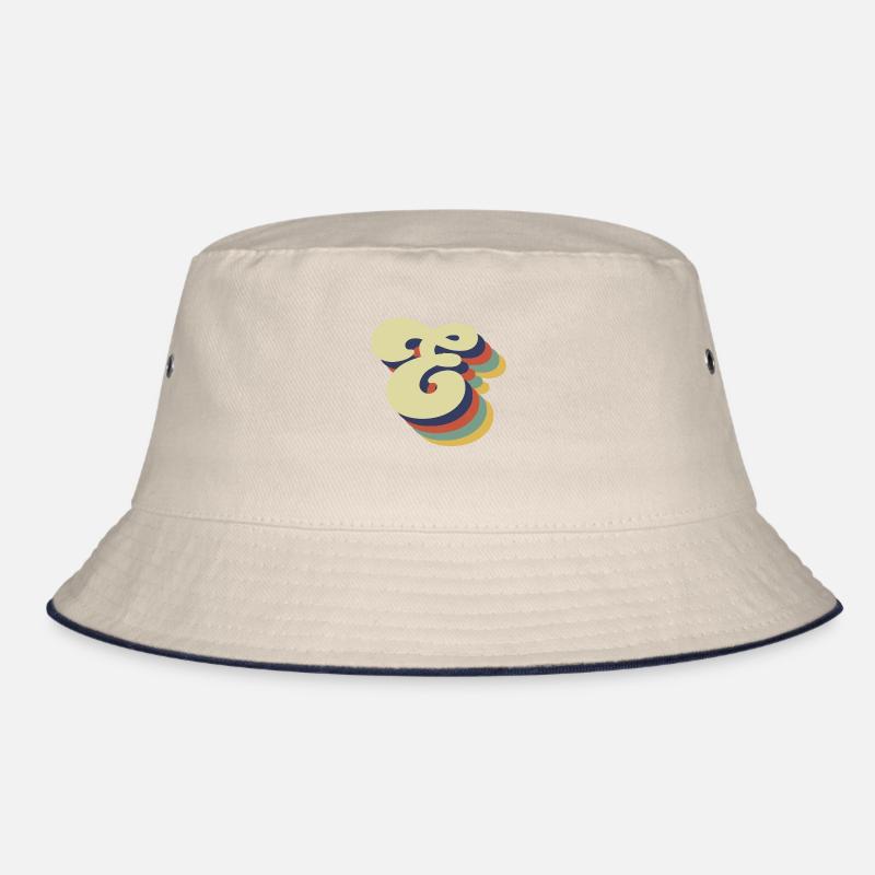 Retro-Buchstabe E Bucket Hat