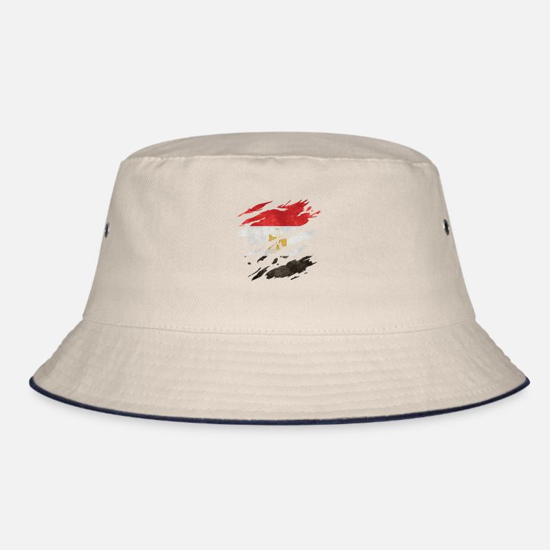 Ägypten - Nationalfahne, Kratzer, Risse Bucket Hat