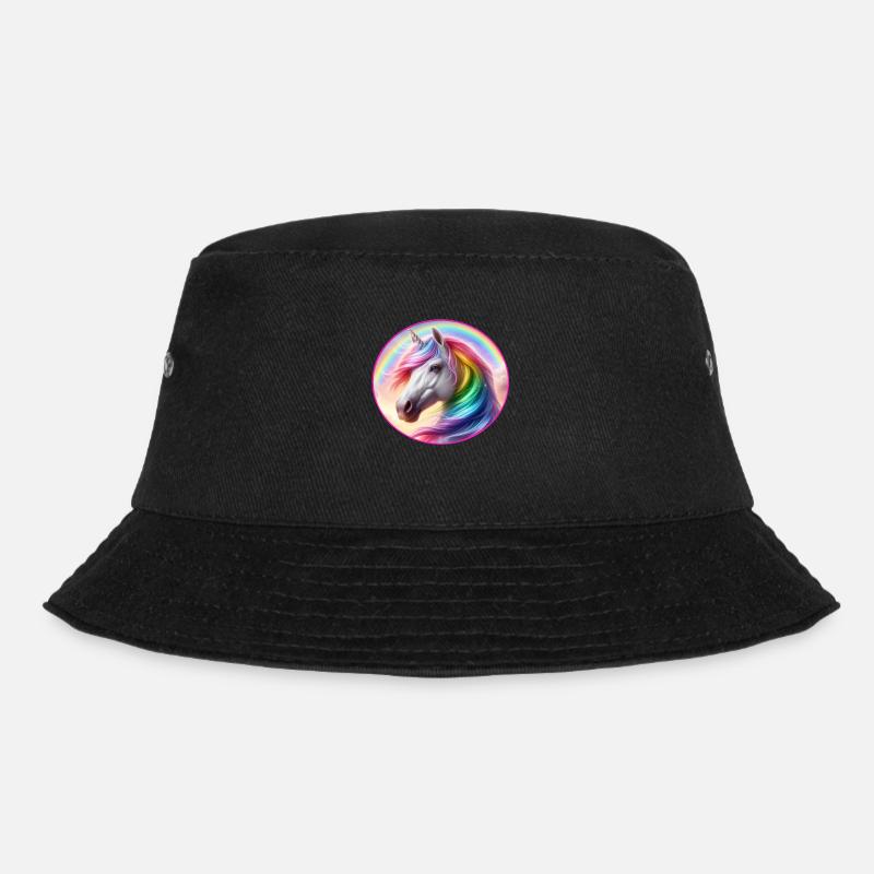 einhorn2 - Bucket Hat - Schwarz