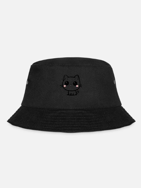 Katze - Bucket Hat - Schwarz