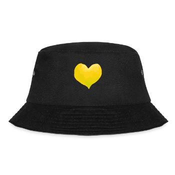 Herz Love Verliebt Hochzeit - Bucket Hat - Schwarz - Vorne - Lela (165cm)