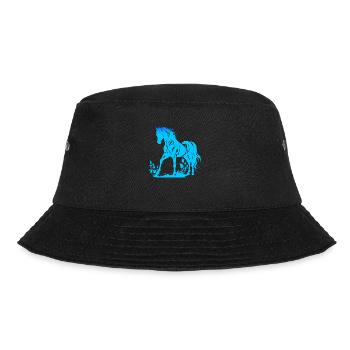 Cowboy Funny Cowboy Hat Wild Western Rodeo Texas - Bucket Hat - black - Front - Lela (165cm)