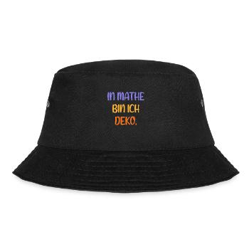 In Mathe bin ich Deko - Mathematik - Bucket Hat - Schwarz - Vorne - Lela (165cm)