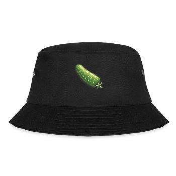 Cucumber Pixel Icon - Bucket Hat - black - Front - Lela (165cm)