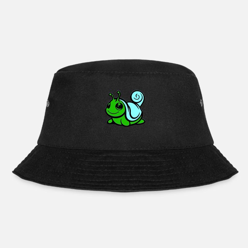 schnecke comic - Bucket Hat - Schwarz