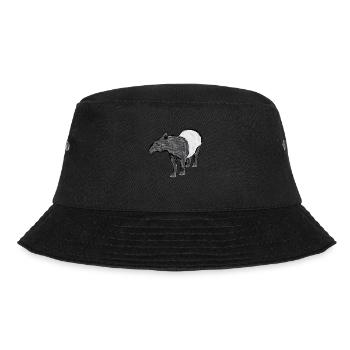 Black-backed Tapir / Malayan Tapir I - Bucket Hat - black - Front - Lela (165cm)