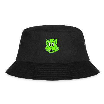 Pretty Cat Looking Happy Cheerful Smiling - Bucket Hat - black - Front - Lela (165cm)