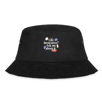 Clever saying for insurance brokers - Bucket Hat - black - Front - Lela (165cm)