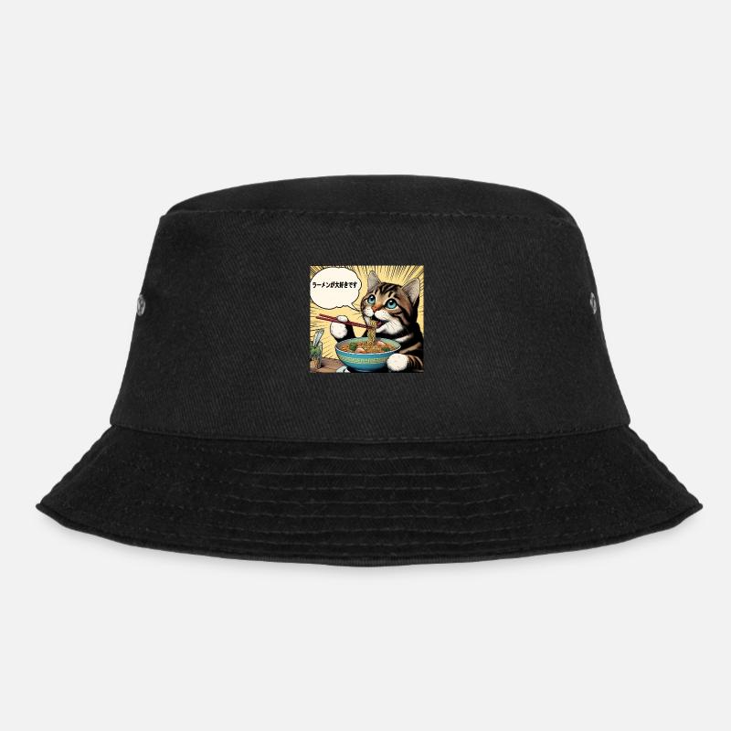 J’adore les ramen chat - Bob - noir