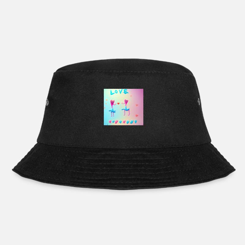 Autistic Art – Liebe - Bucket Hat - Schwarz