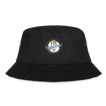 Mykonos Cyclades Islands Greece Souvenir - Bucket Hat - black - Front - Lela (165cm)