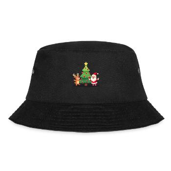 Renne, sapin de Noël et Père Noël - Bob - noir - Devant - Lela (165cm)