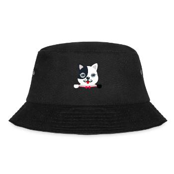 Chat élégant et festif avec un papillon festif rouge - Bob - noir - Devant - Lela (165cm)