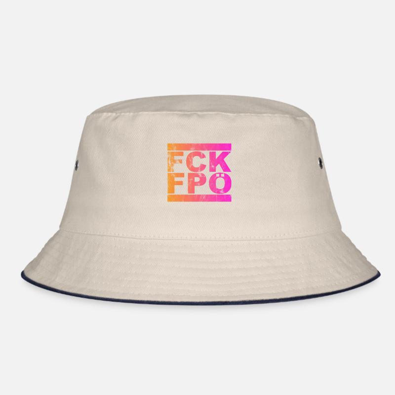 FCK FPÖ - Setting an example against the right (vintage) Bucket Hat