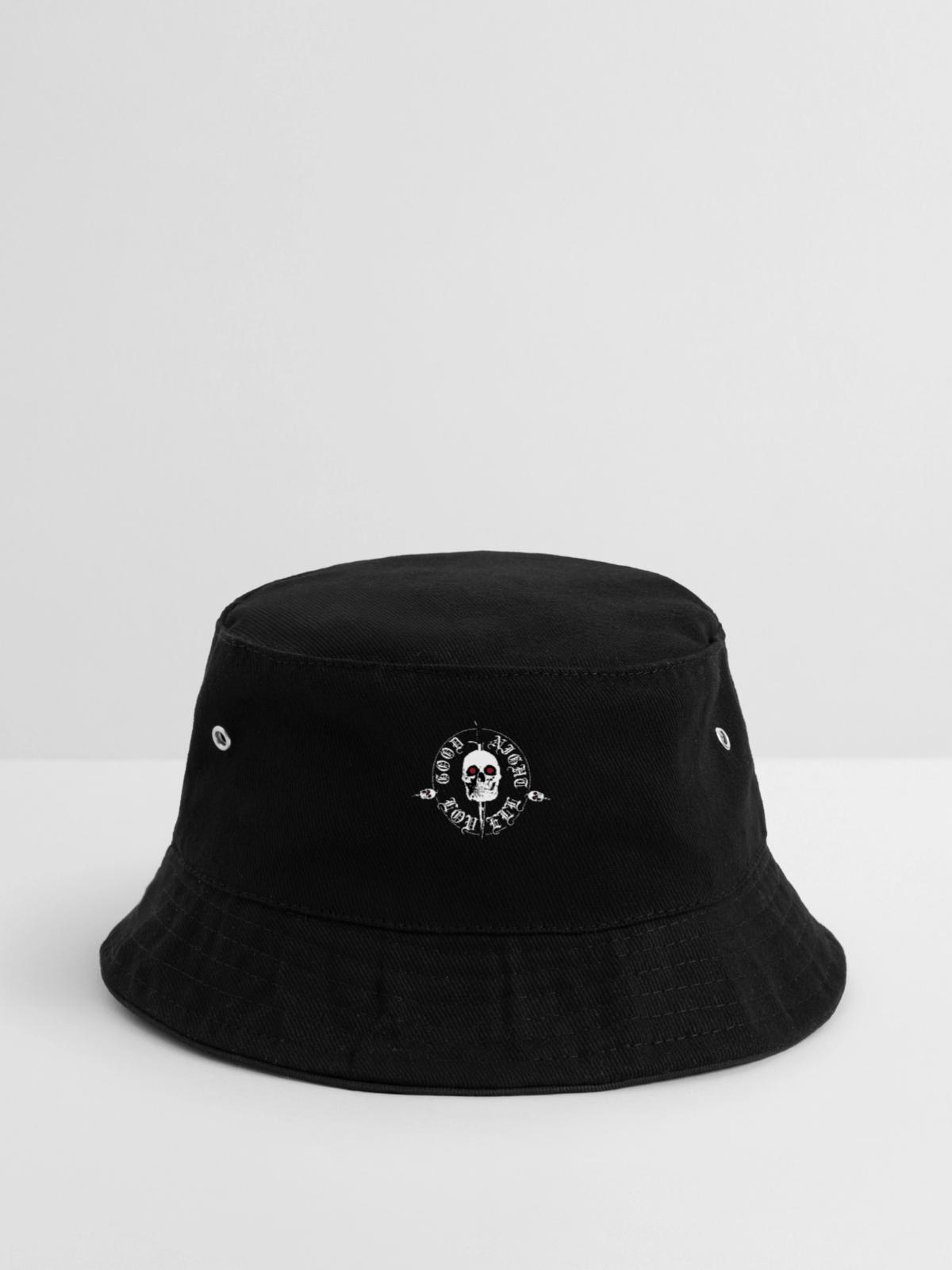 Night Lovell skull - Bucket Hat - Schwarz - Vorne