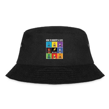 Katzen-Identifizierungs-Guide - Bucket Hat - Schwarz - Vorne - Lela (165cm)