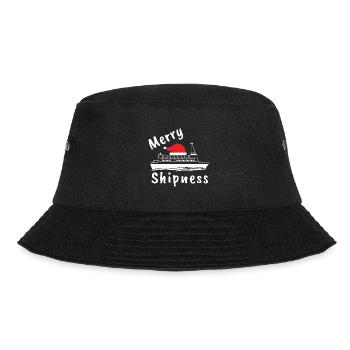 Christmas Cruise Ship Merry Shipness - Bucket Hat - black - Front - Lela (165cm)