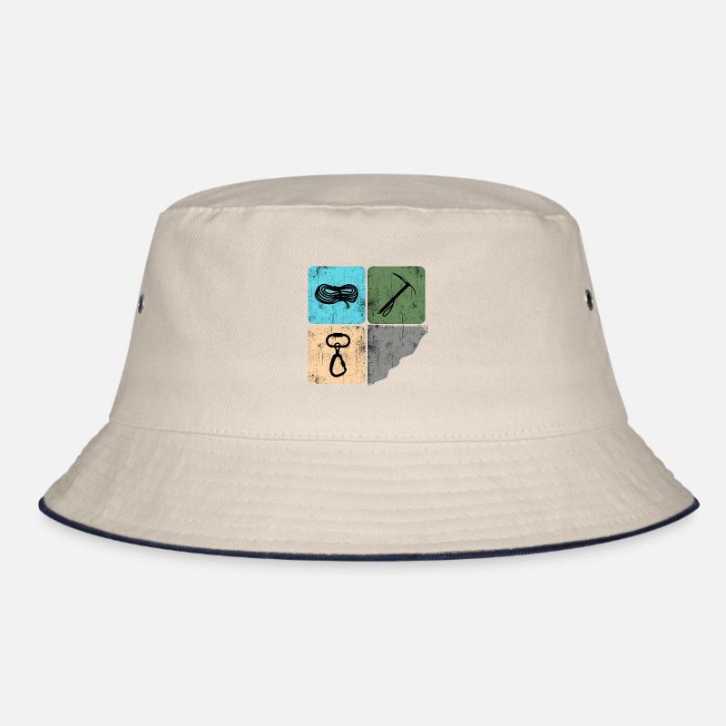 Klettern Bergsteiger Bergfex Eispickel Bucket Hat