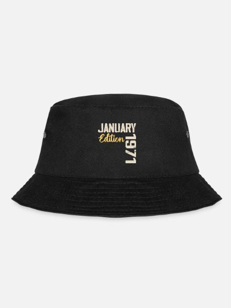 Geburtstagsgeschenk geboren im Januar 1971 - 1971 - Bucket Hat - Schwarz