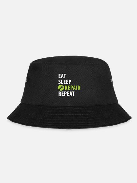 Monteur, Baumeister, Handwerker - Bucket Hat - Schwarz