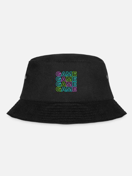 Trendy gamer shirt GAME GAME GAME GAME - Bucket Hat - black