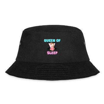 Queen of Sleep - Bucket Hat - Schwarz - Vorne - Lela (165cm)