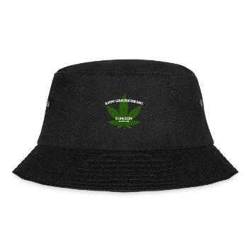 Cannabis legalisation 01.04.2024 - Bucket Hat - Schwarz - Vorne - Lela (165cm)
