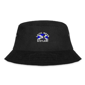 Distressed Loch Ness Monster Scotland Flag - Bucket Hat - black - Front - Lela (165cm)
