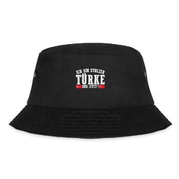 Türken Türkisch Türkei - Bucket Hat - Schwarz - Vorne - Lela (165cm)