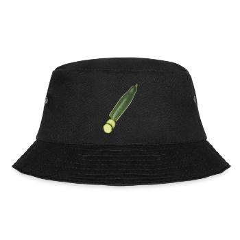 Gurke - Bucket Hat - Schwarz - Vorne - Lela (165cm)