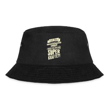 Superkräfte Industriemeister-Chemie Rahmenlos Ge - Bucket Hat - Schwarz - Vorne - Lela (165cm)