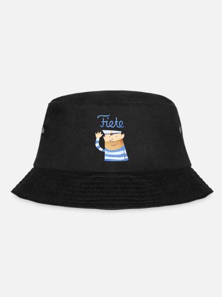 'Hello' Fiete Baby Longsleeve - white - Bucket Hat - Schwarz