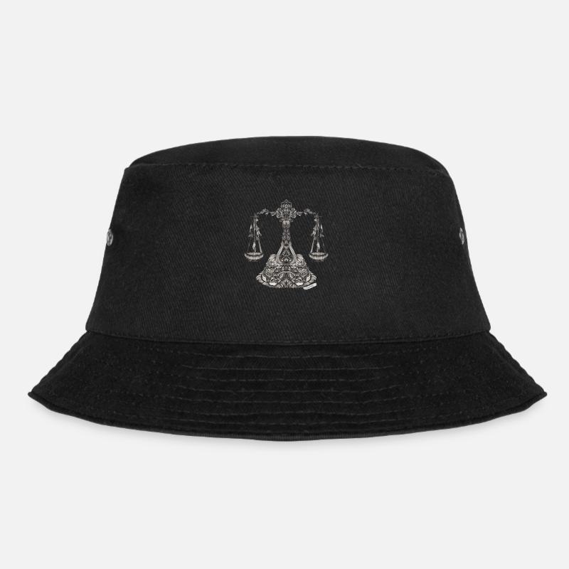 Libra Zodiac - Bucket Hat - black