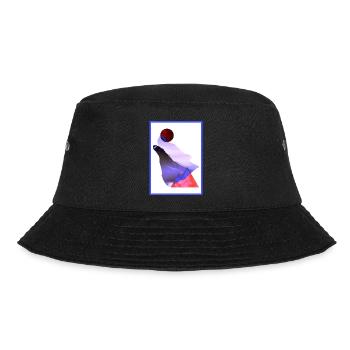 Moon Wolf - Laurids B Design - Bucket Hat - black - Front - Lela (165cm)