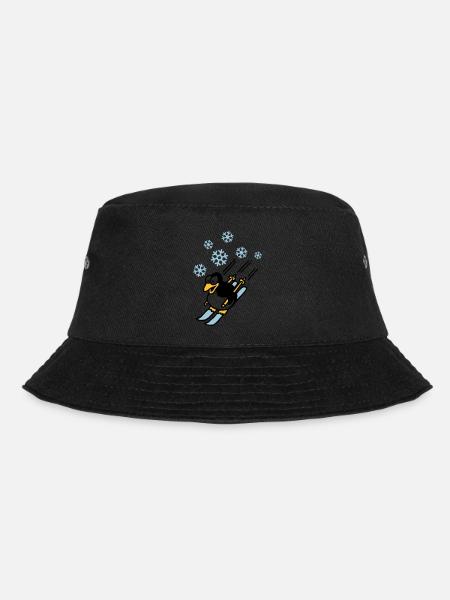 pinguin_ski_022011_d_3c - Bucket Hat - Schwarz