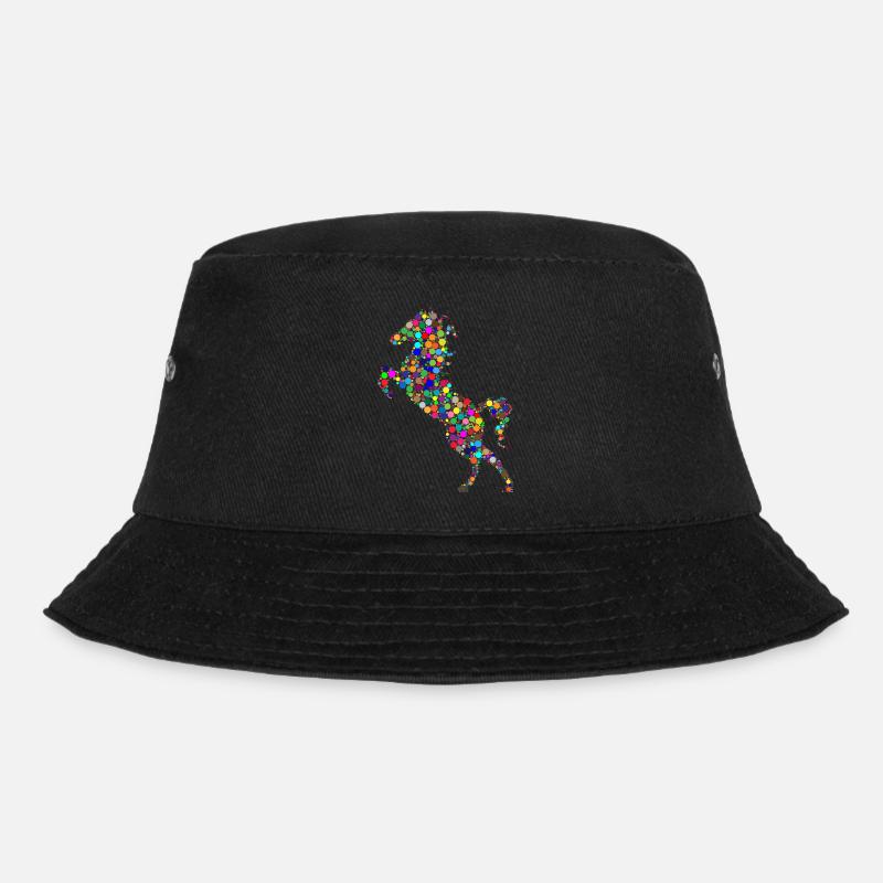 horse - Bucket Hat - black