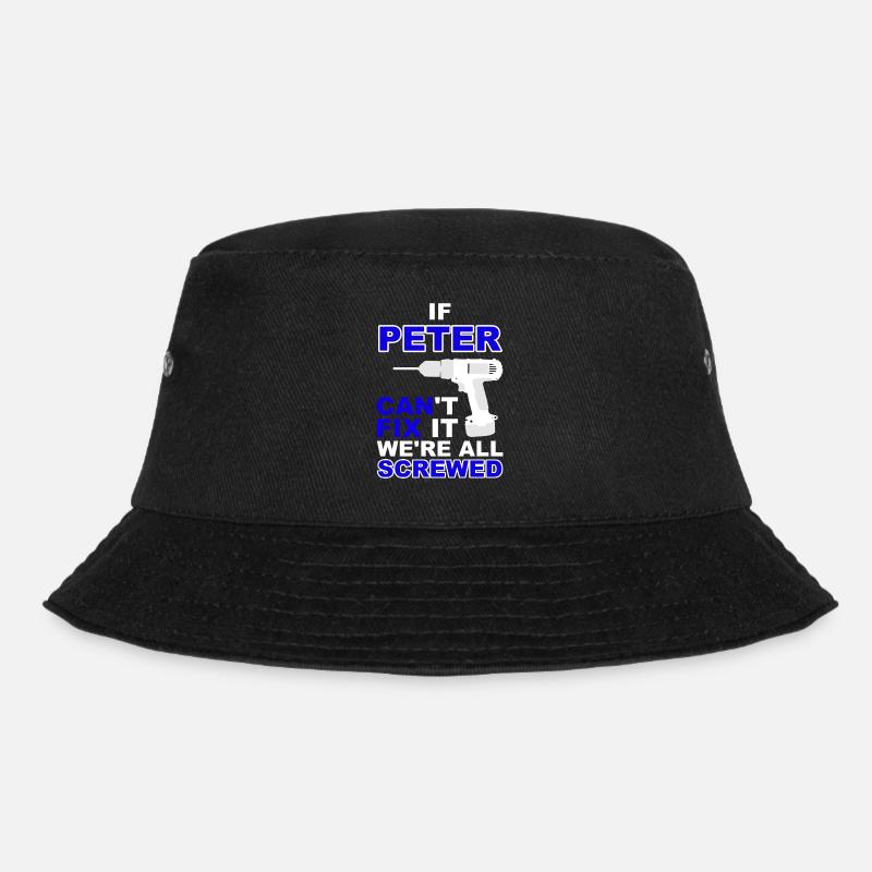 Peter Geburtstag Geschenk Idee Love T-Shirt Spaß - Bucket Hat - Schwarz