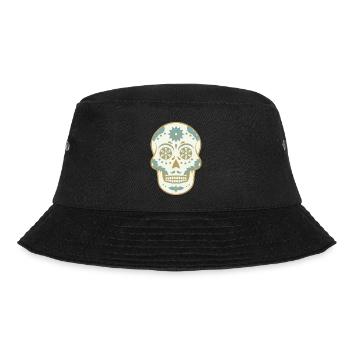 Totenkopf Mexiko - Bucket Hat - Schwarz - Vorne - Lela (165cm)