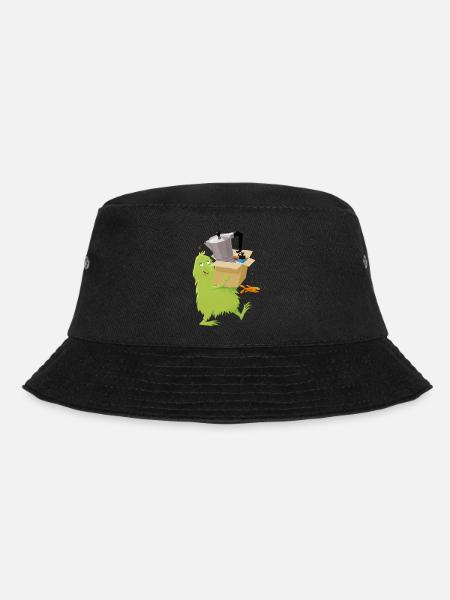 Umzugshelferlein - Bucket Hat - Schwarz