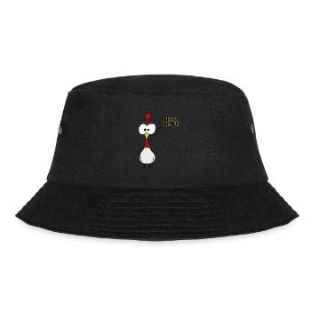 Heisse Henne - Bucket Hat - Schwarz - Vorne - Lela (165cm)