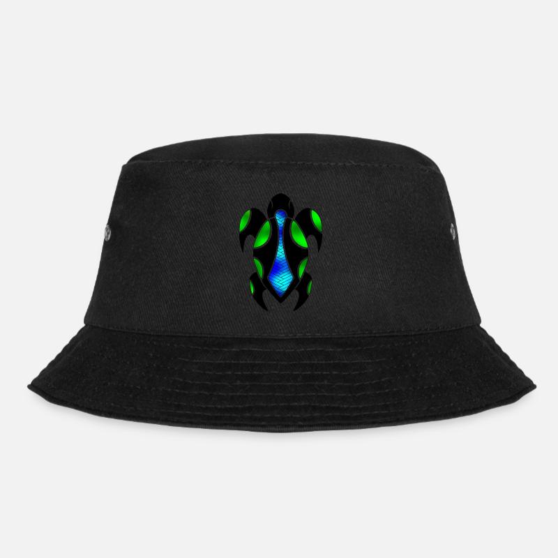 Polynesische Schildkröte - Bucket Hat - Schwarz