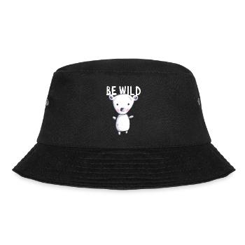Be Wild Polar Bear - Bear - Bear - Teddy - Baby - Bucket Hat - black - Front - Lela (165cm)