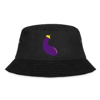 Aubergine - Bucket Hat - Schwarz - Vorne - Lela (165cm)