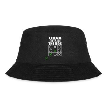 think outside the box - Bucket Hat - Schwarz - Vorne - Lela (165cm)