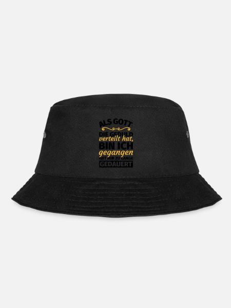 Ungeduldig Ungeduldiger Mensch Spruch - Bucket Hat - Schwarz