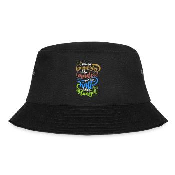 langweilig ich bin müde mir ist kalt ich Hunger - Bucket Hat - Schwarz - Vorne - Lela (165cm)