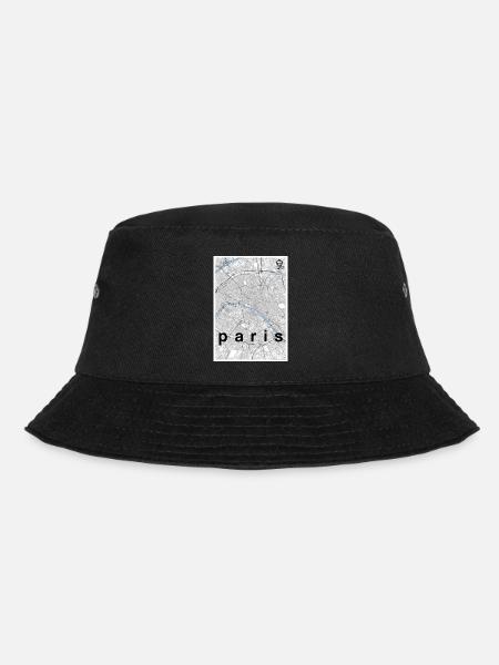 Paris hipster carte de la ville noir blanc - Bob - noir