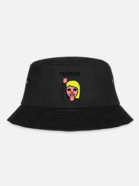 Emoji Grüßen Tschüss - Bucket Hat - Schwarz