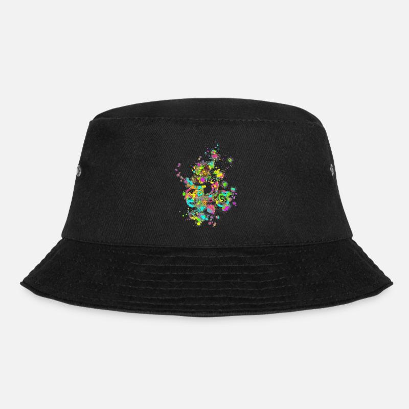 Schwalbe Farbkleckse - Bucket Hat - Schwarz
