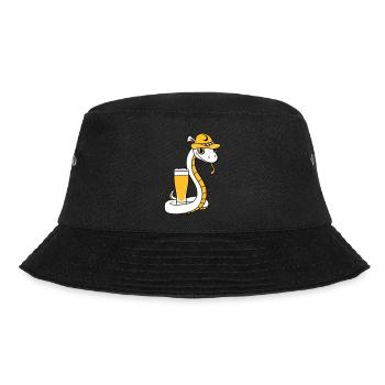 bier bayern alkohol saufen party feier - Bucket Hat - Schwarz - Vorne - Lela (165cm)